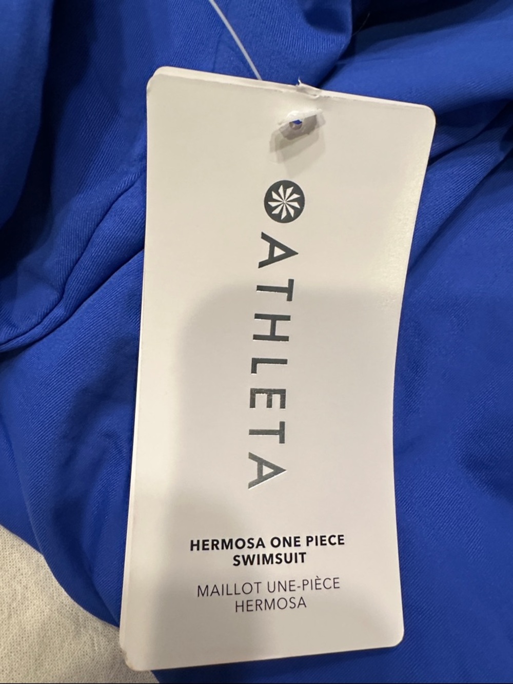 Athleta NWT XL Hermosa Cobalt Blue Classic One-Piece Swimsuit - Picture 9 of 9